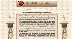 Desktop Screenshot of kreweofhathor.com